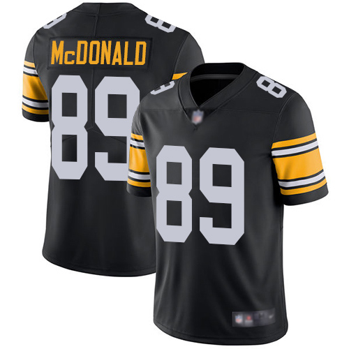 Men Pittsburgh Steelers Football 89 Limited Black Vance McDonald Alternate Vapor Untouchable Nike NFL Jersey